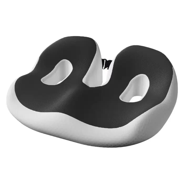 Coussin de siège ergonomique résistant à la pression et respirant avec remplissage à récupération lente et surface incurvée pour les hanches