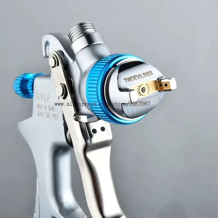 HVLP pistolet à peinture en aérosol pistolet de peinture de voiture alimentation par gravité désinfectant de peinture aérographe automobile pulvérisateurs de peinture avec tasse de peinture Isposable