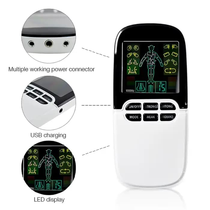 Masseur Ems Tens Machine Stimulateur Musculaire Électrique Dispositif De Thérapie à Basse Fréquence Relax Électrodes de Soulagement de la Douleur Corporelle