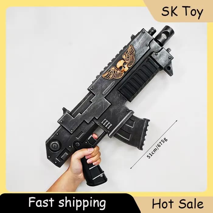 Pistolet jouet Blaster 51cm, accessoires Cos, périphériques de jeu, modèle en matériau PU, décorations de jeu de rôle, cadeaux d'halloween