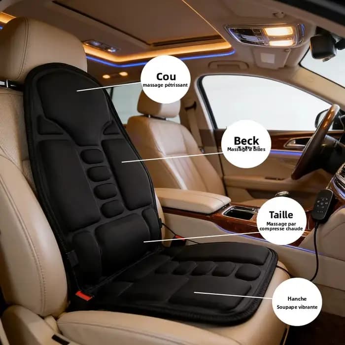 Coussin de massage multifonctionnel pour voiture