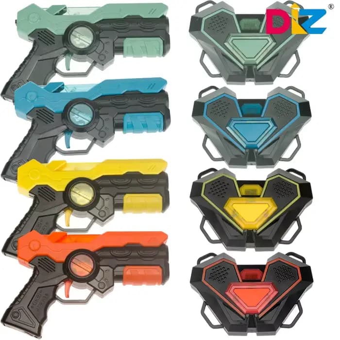 Ensemble de pistolets de jeu de tir au laser, jouets électriques infrarouges pour enfants, pistolet de jeu au laser pour garçons, enfants, sports intérieurs et extérieurs