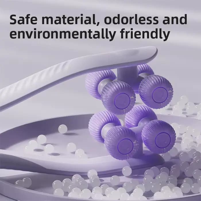 Masseur facial à rouleaux portable multifonctionnel favorisant l'absorption des produits