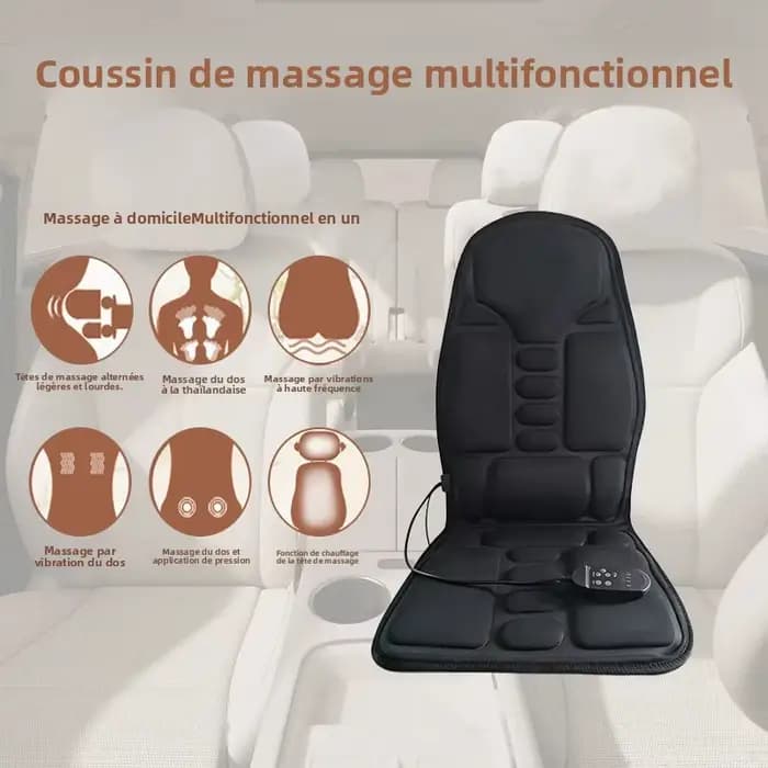 Coussin de massage multifonctionnel pour voiture