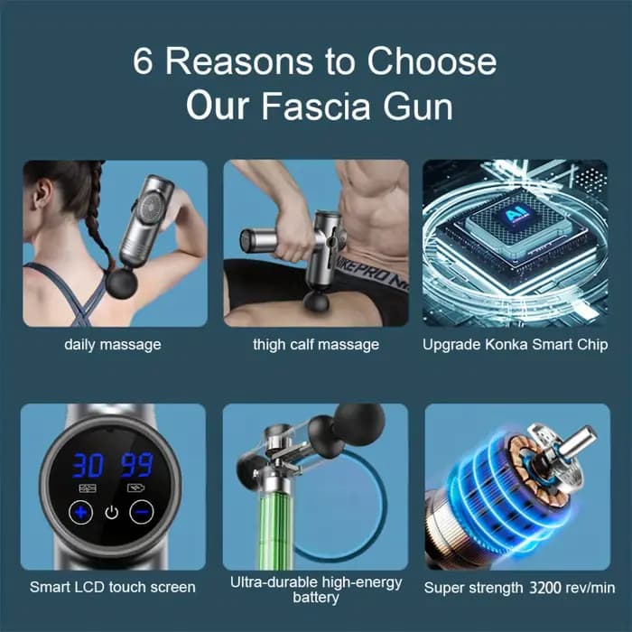 Pistolet de Massage électrique à 99 niveaux