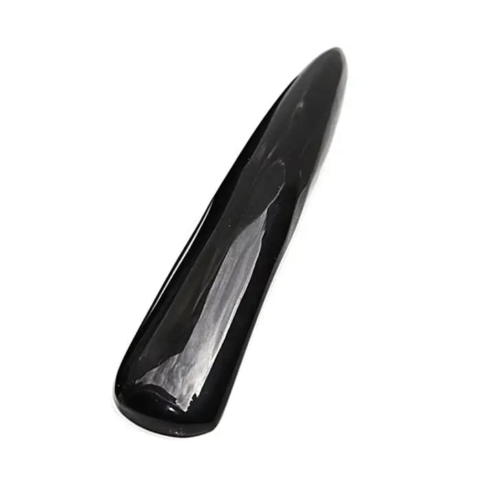 Planche Gua Sha en corne de buffle noire