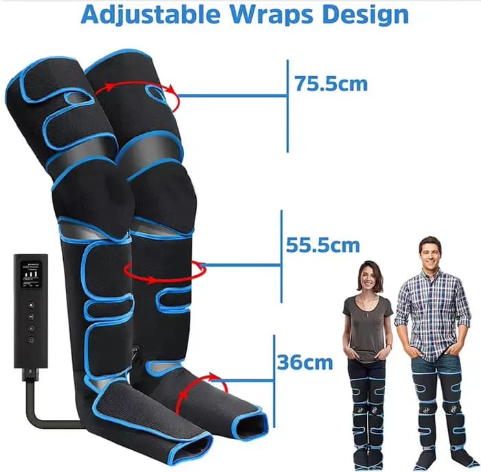 Appareil de massage des jambes à compression d'air pour combattre les varices