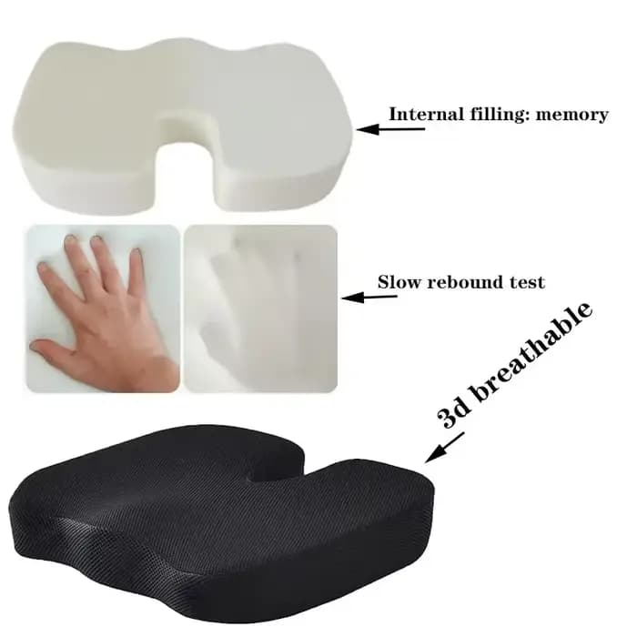 Coussin de Massage en mousse à mémoire de forme pour siège en U