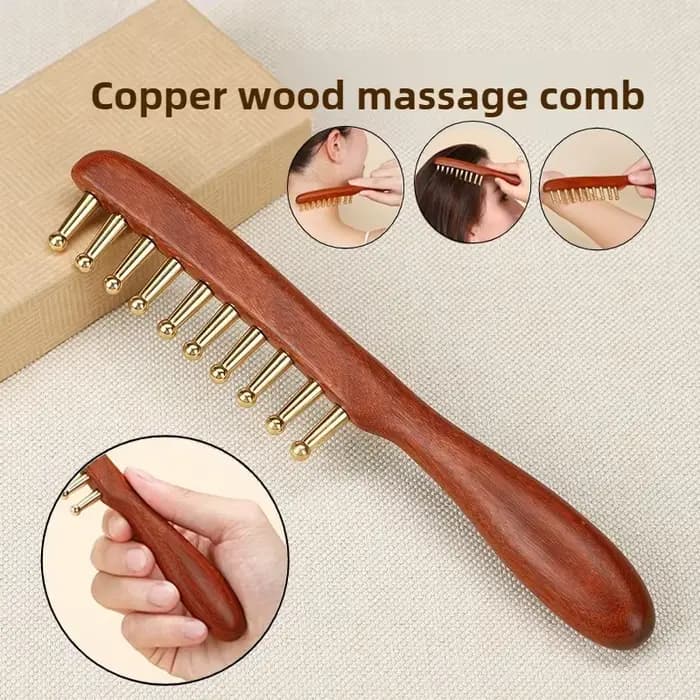 Peigne de massage pour méridiens de tête