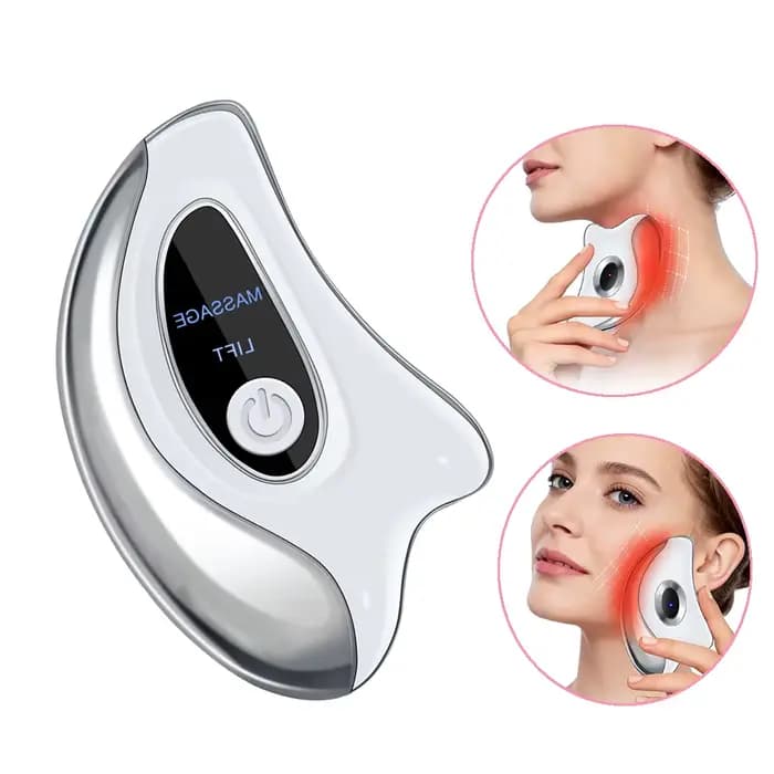 Appareil de Massage Facial LED Guasha pour Lifting et Rajeunissement