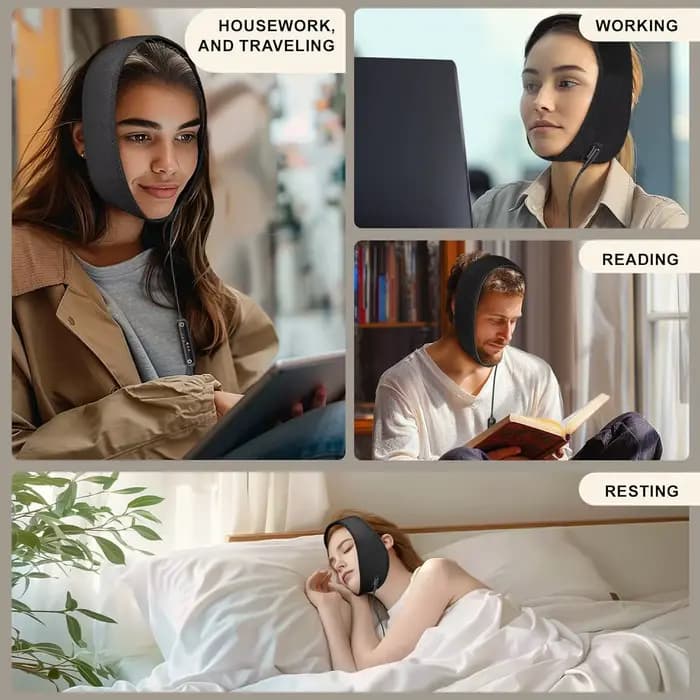 Coussin chauffant électrique avec 3 réglages de chaleur et de temps pour le visage
