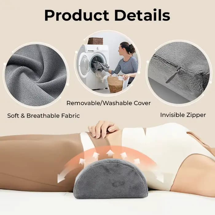 Coussin de soutien demi-lune pour les genoux
