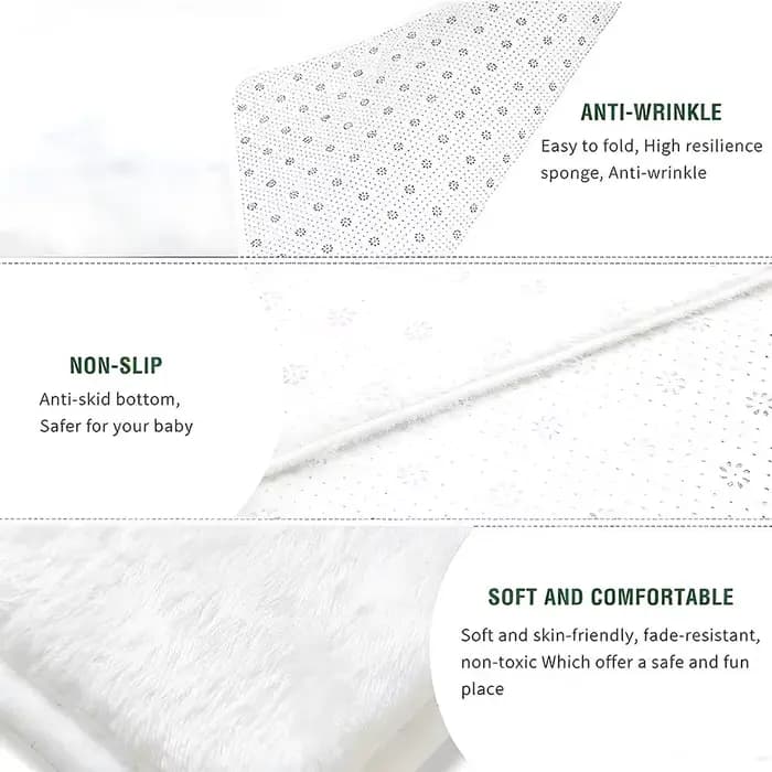 Tapis de sol en flanelle épaisse et douce