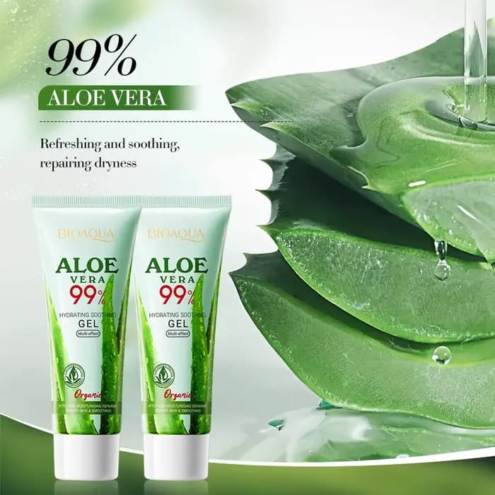 Gel apaisant à l'aloe vera BIOAOUA pour le visage et le corps
