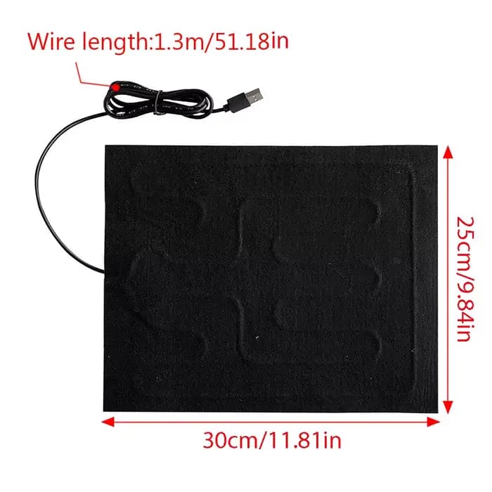 Feuille chauffante pliante USB