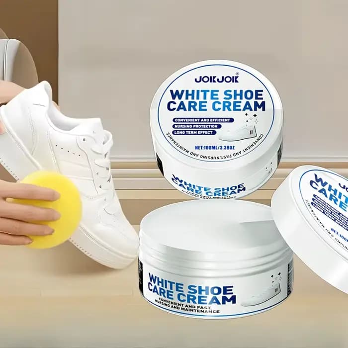Cirage blanc pour chaussures adapté au cuir synthétique, intérieur, canapé en cuir/similicuir, agent blanchissant multi-usages en éponge