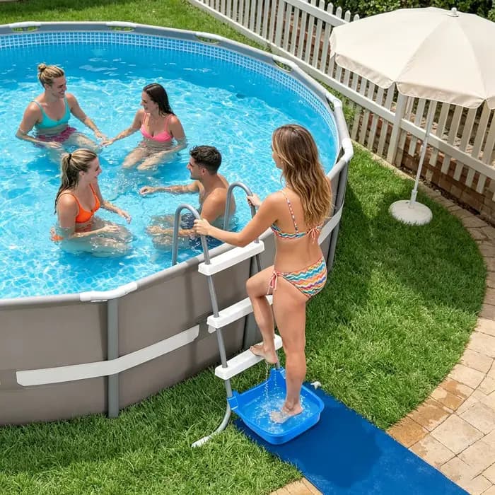 Bassin de lavage de pieds pour piscine