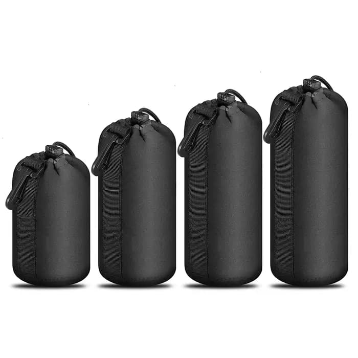 Pochette d'objectif d'appareil photo en néoprène souple et étanche pour objectif d'appareil photo, étui pour Canon Sony pour la plupart des appareils photo reflex numériques