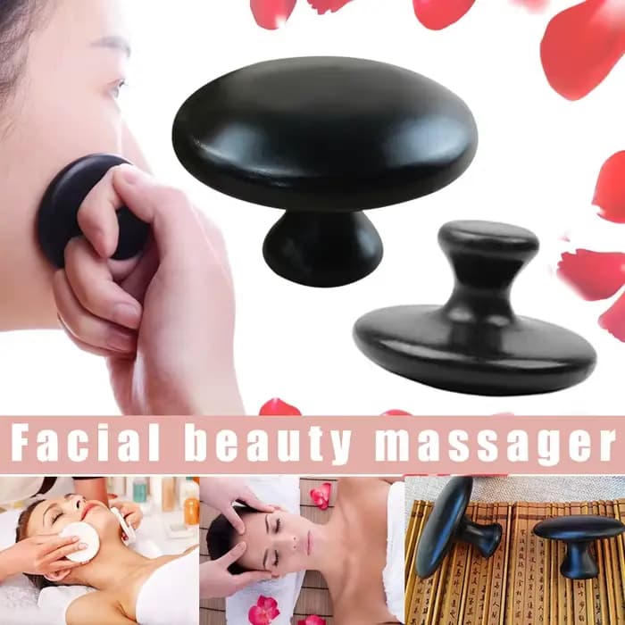 Pierre de Massage du visage en forme de champignon lisse