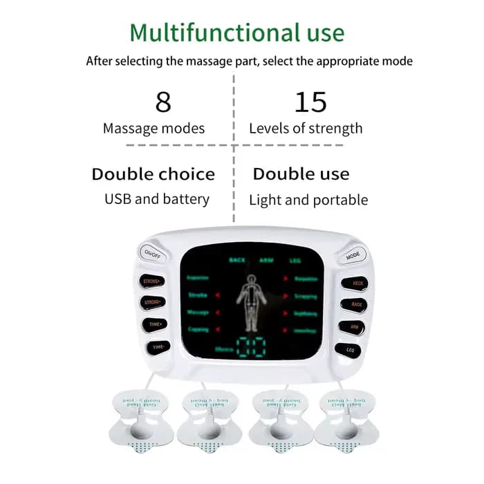 Stimulateur musculaire EMS TENS à double canal