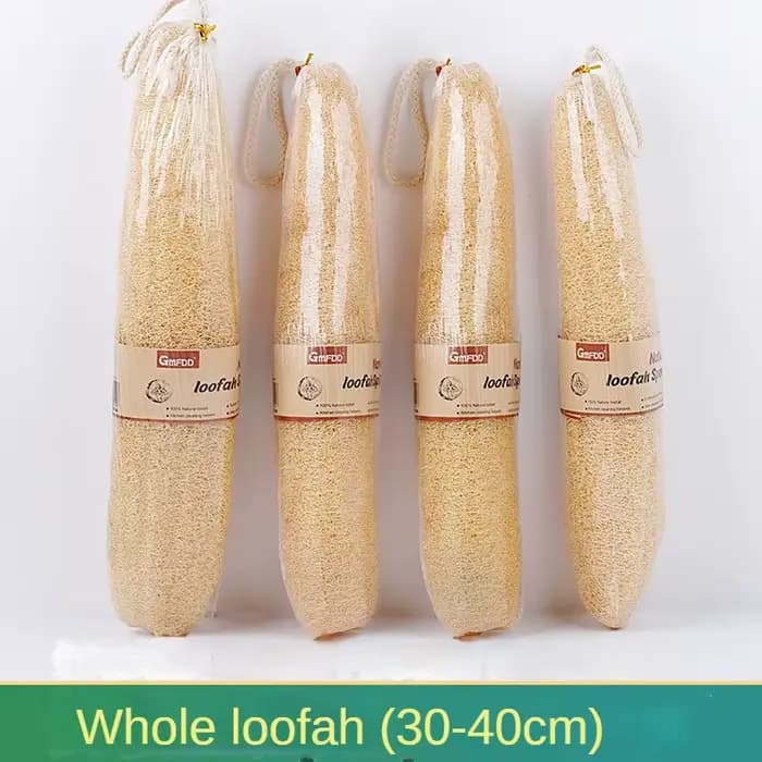 Une douche entière luffa environ 30-40 cm 100% naturel SPA beauté bain éponge corps épurateur bouffée exfoliant Lofa