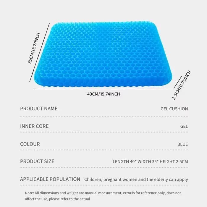 Coussin de siège en Gel