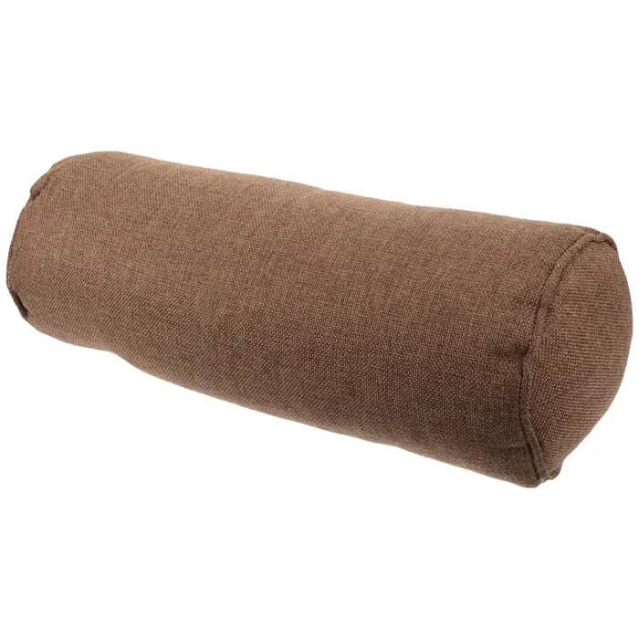 Oreiller lombaire cylindrique en coton et lin