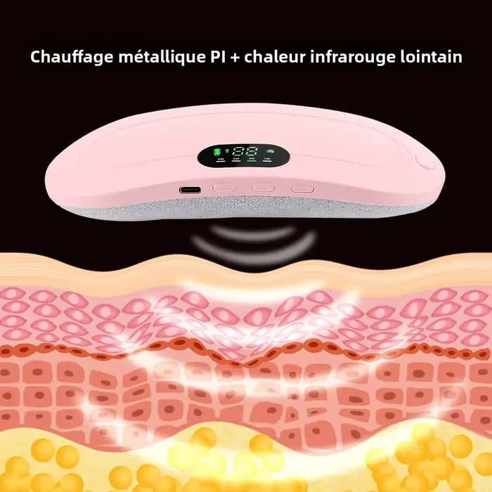 Masseur électrique de crampes de période de Massage de taille ceinture chauffante vibrante