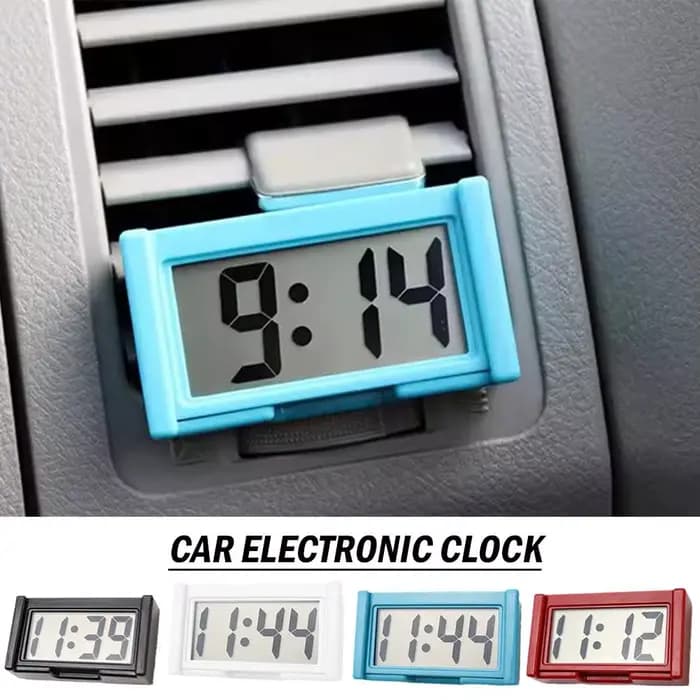 Horloge électronique de voiture tableau de bord temps affichage numérique électronique horloge de voiture auto-adhésive Simple horloge numérique accessoires de voiture