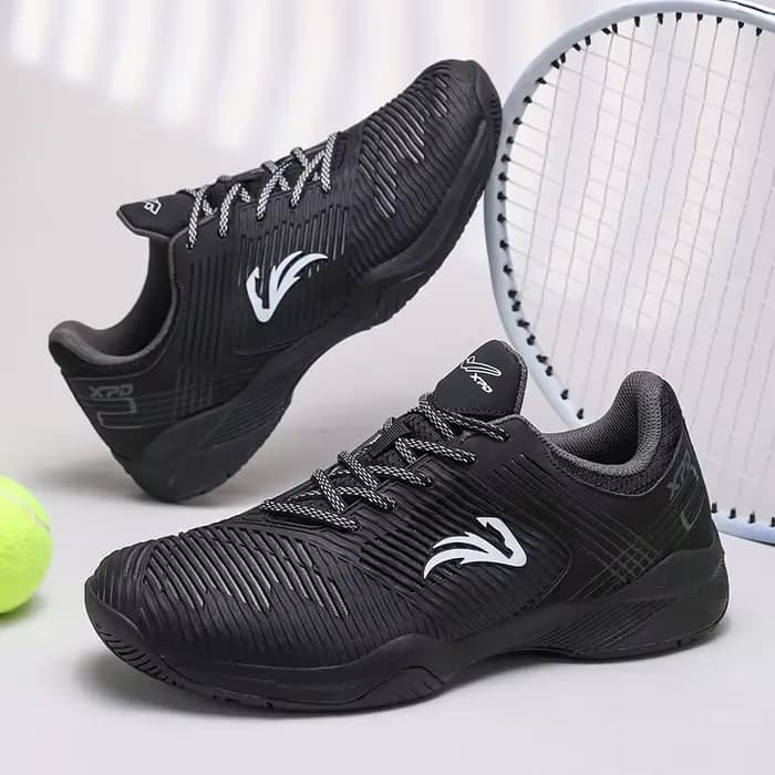 Chaussures de tennis professionnelles pour hommes et femmes, noires et bleues, chaussures de badminton pour couples, antidérapantes, pour terrain intérieur, chaussures de tennis de table de marque