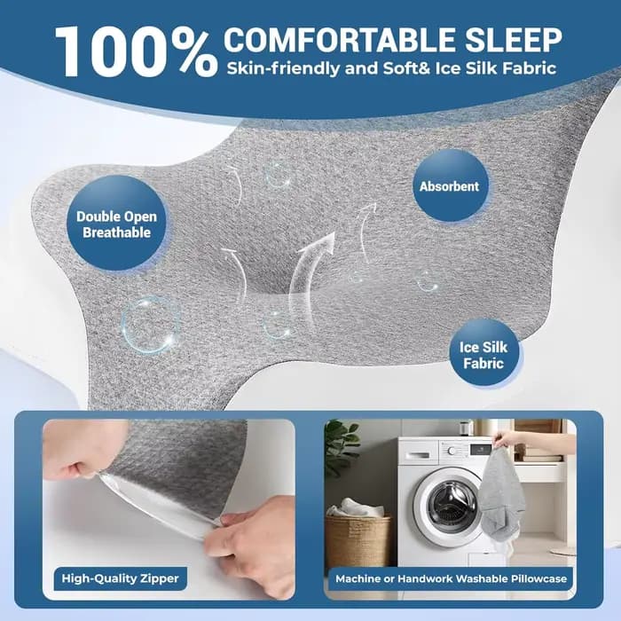 Coussin de lecture ergonomique en mousse à mémoire de forme pour lit, idéal pour se reposer allongé, incliné ou sur le ventre, avec soutien pour la tête, le menton et le dos