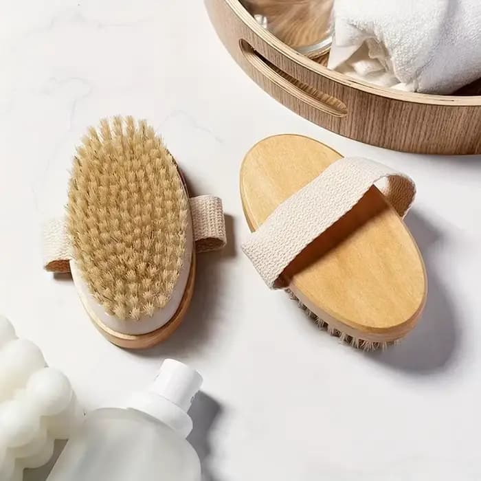 Brosse corporelle SPA en poils naturels pour peaux humides et sèches