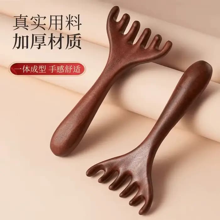 Peigne de Massage méridien antistatique à 6 griffes