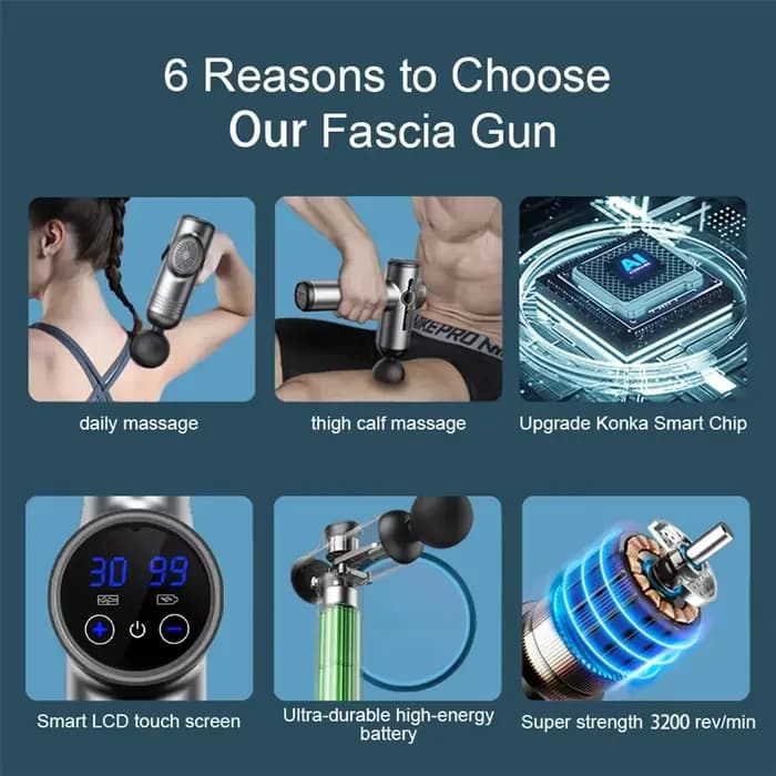 Mini pistolet de Massage à chocs électriques