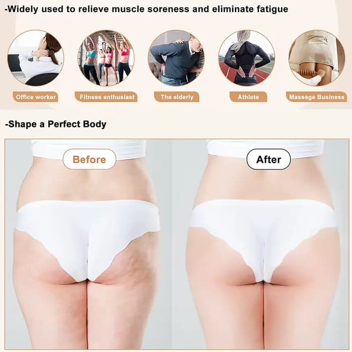 Rouleau de massage en bois pour la cellulite