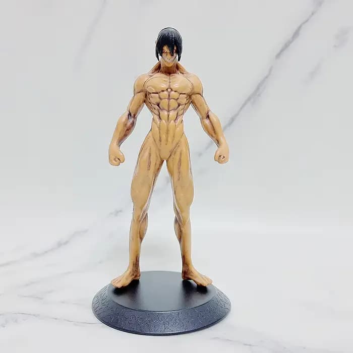 Figurine d'action Eren Jaeger de L'Attaque des Titans - Modèle de collection de dessin animé, ornement de bureau, cadeau idéal pour les fans, jouet d'anniversaire