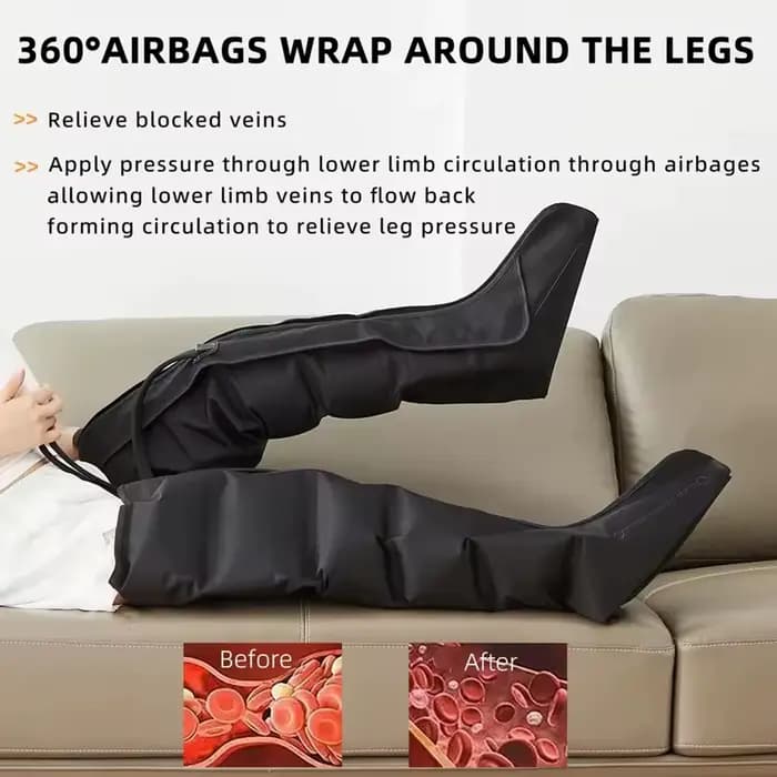 Massage des jambes à compression d'air