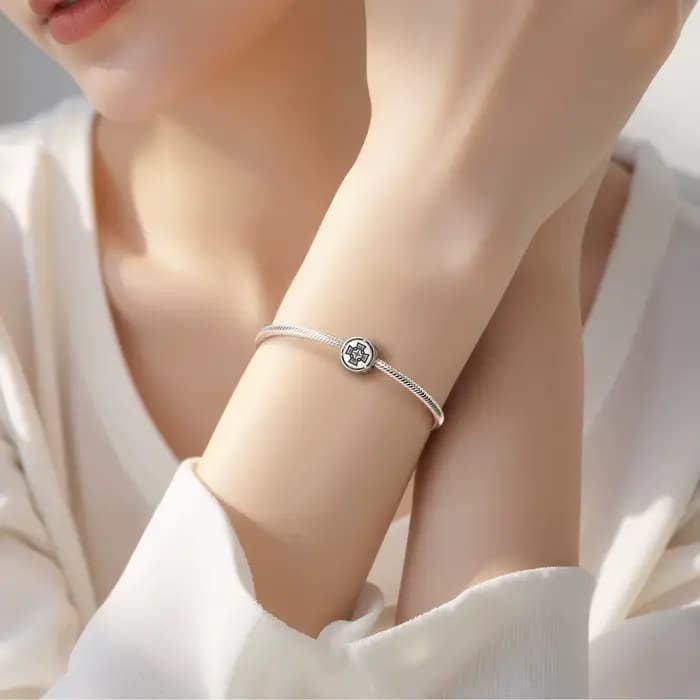 Breloque avec symbole en argent Sterling 925, croix celtique, adaptée au Bracelet Original, accessoires de bijouterie à faire soi-même, perle familiale