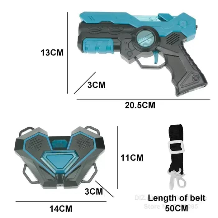 Ensemble de pistolets de jeu de tir au laser, jouets électriques infrarouges pour enfants, pistolet de jeu au laser pour garçons, enfants, sports intérieurs et extérieurs