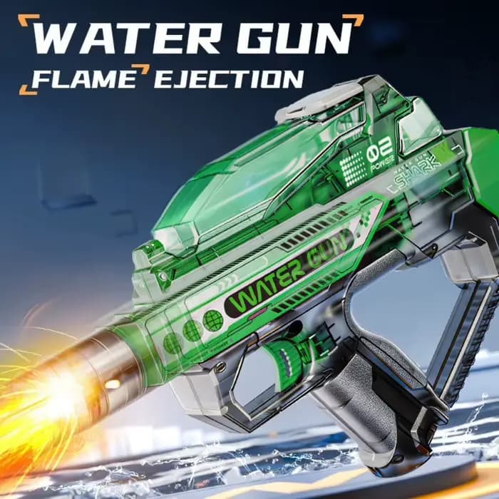 Pistolet à eau électrique automatique à tir continu longue portée pour les combats aquatiques estivaux et le plaisir au bord de la piscine