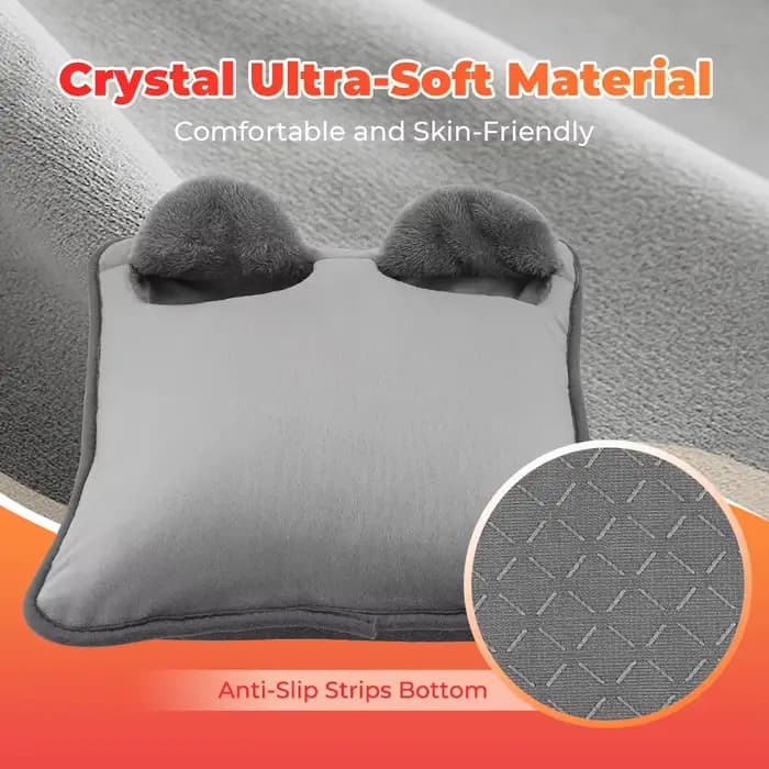 Coussin chauffant électrique pour pieds