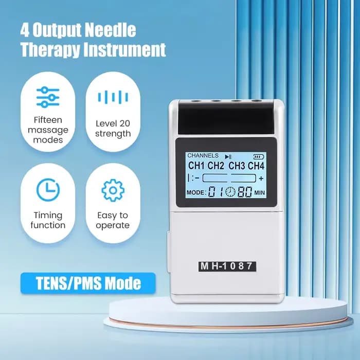 8 électrodes 15 modes EMS Tens dispositif Acupuncture Machine de Massage électrotimulateur d'impulsion appareil