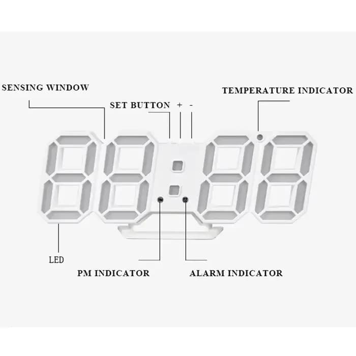 Horloge murale numérique montres de bureau alarme électronique décoration de maison moderne pour décor de chambre intérieur Led horloges de Table salon