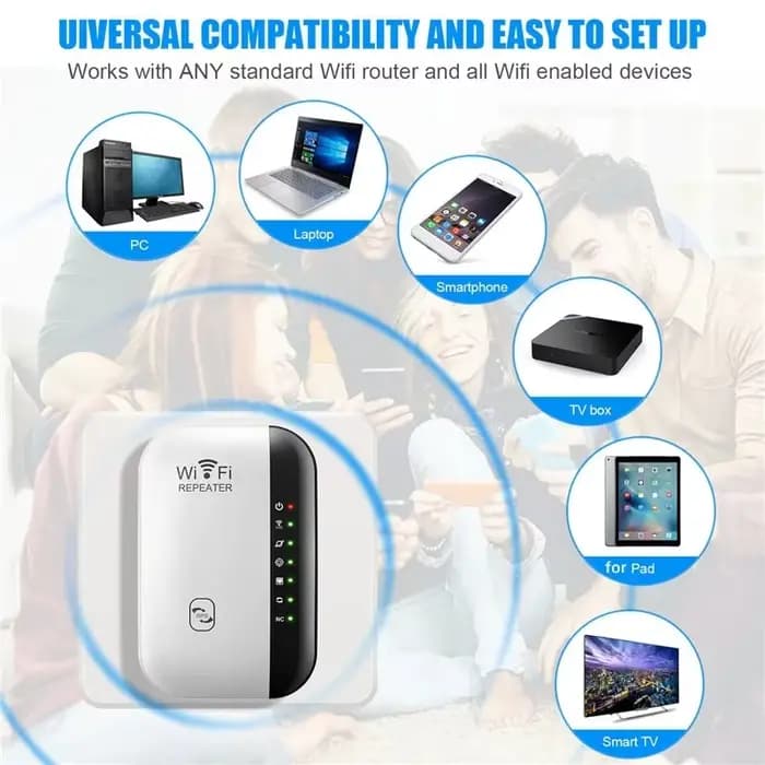 Répéteur Wi-Fi 11N, 300 Mb/s, pour la maison et le bureau, répéteur sans fil pour la stérilisation à distance du réseau