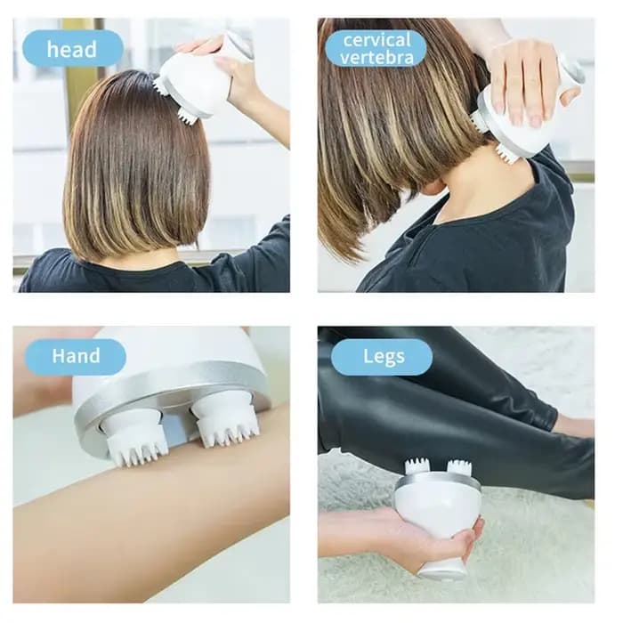 Masseur électrique sans fil pour cuir chevelu