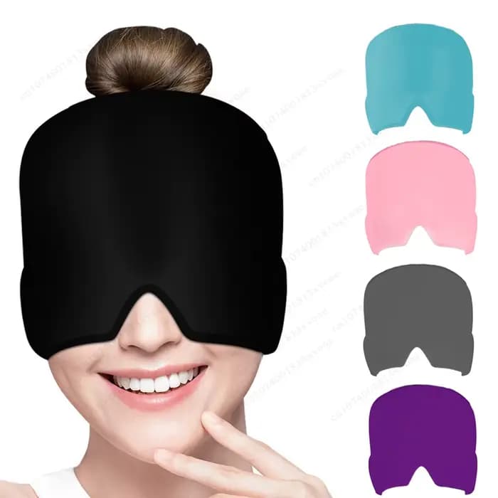 Pain de tête soulagement de la Migraine chapeau Gel glace compresse froide thérapie casquette