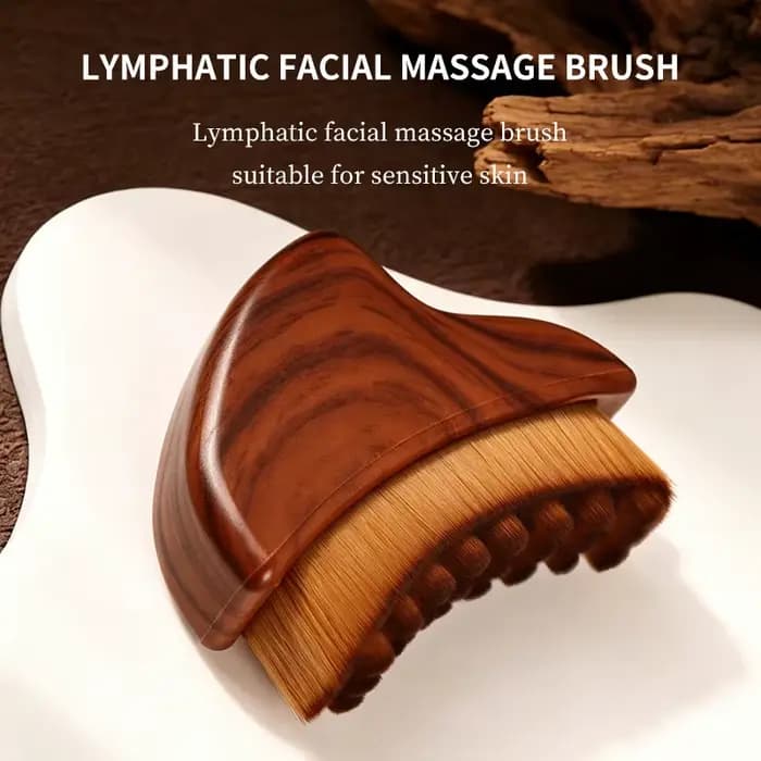 Brosse de massage lymphatique pour le visage