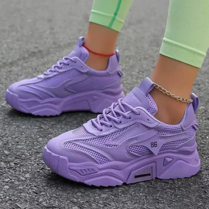 Femmes rose plate-forme chaussures de sport semelle épaisse grosses chaussures décontractées femmes printemps Tennis mode sans lacet en plein air marche baskets