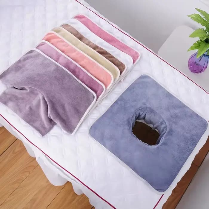 Carré 35*35 cm velours épaissi beauté SPA Table de Massage rabotage serviette de visage