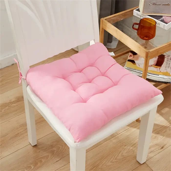 Coussin de Chaise en Polymères Carrés en Coton Doux et Rembourré, Solide, pour Bureau, Maison, Voiture, Jardin, Salon de Soleil
